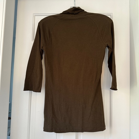 LAST CHANCE! Free People Intimately Olive 3/4 Sleeve Turtleneck in Size Medium - Picture 5 of 9